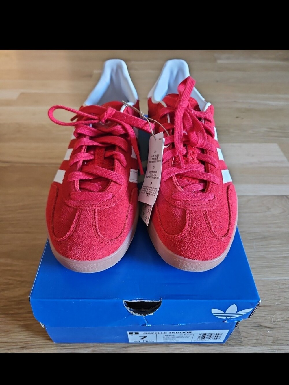 Adidas Gazelle Indoor Red Mens 7/ Womens 8.5